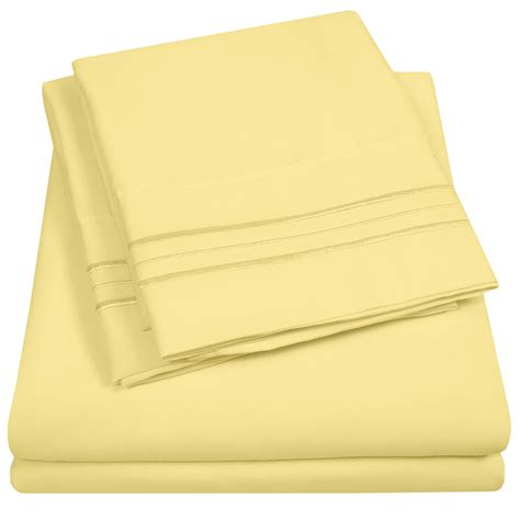 yellow twin sheet set